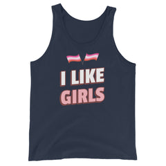 I Like Girls Unisex Tank Top