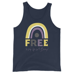 Free To Say: Life Isn't Binary! Unisex Tank Top