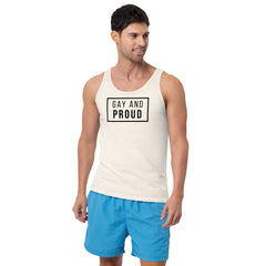 Gay And Proud Unisex Tank Top