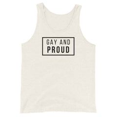 Gay And Proud Unisex Tank Top