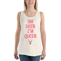 Oh Deer I'm Queer Unisex Tank Top