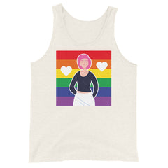 Queer Love Is Love Is Love Unisex Tank Top