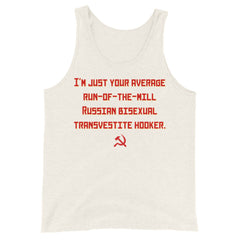 Russian Bisexual Transvestite Hooker Unisex Tank Top