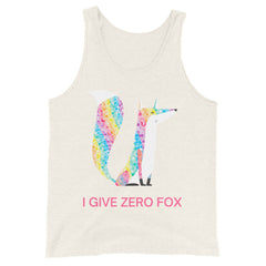 I Give Zero Fox Unisex Tank Top