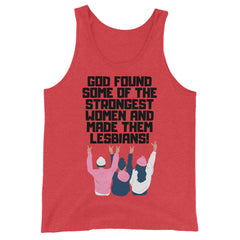 God Found The Strongest Women Unisex Tank Top