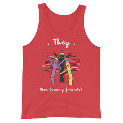They Non-Binary Friends Unisex Tank Top