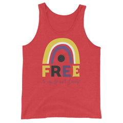 Free To Say: Life Isn't Binary! Unisex Tank Top