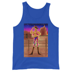 Gay Cowboy at Sunset Unisex Tank Top