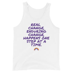 Real Change, Enduring Change Unisex Tank Top