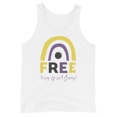 Free To Say: Life Isn't Binary! Unisex Tank Top