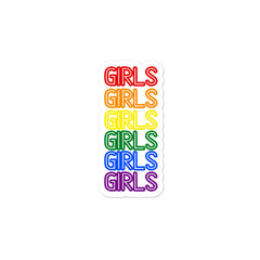 Girls Girls Girls Bubble-Free Stickers