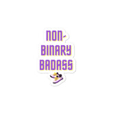 Non-Binary Badass Bubble-Free Stickers