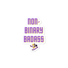 Non-Binary Badass Bubble-Free Stickers
