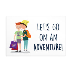 Let's Go On An Adventure Postcard