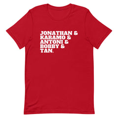 Jonathan & Karamo & Antoni & Bobby & Tan T-Shirt
