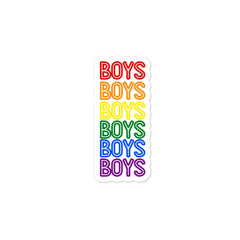 Boys Boys Boys Bubble-Free Stickers