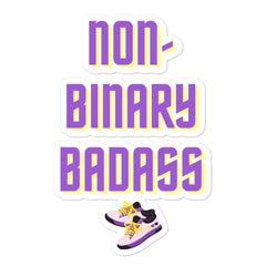Non-Binary Badass Bubble-Free Stickers