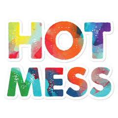 Hot Mess Bubble-Free Stickers