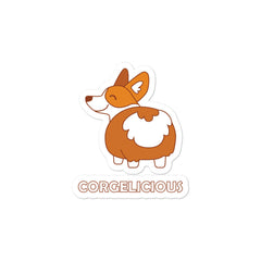 Corgelicious Bubble-Free Stickers