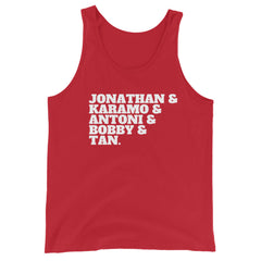 Jonathan & Karamo & Antoni & Bobby & Tan Unisex Tank Top