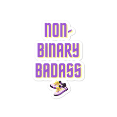 Non-Binary Badass Bubble-Free Stickers