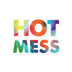 Hot Mess Bubble-Free Stickers