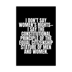I Don't Say Women's Rights Postcard