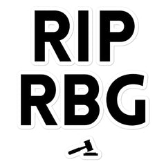 RIP RBG Bubble-Free Stickers