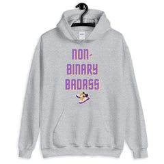 Non-Binary Badass Unisex Hoodie