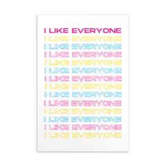 I Like Everyone Postcard