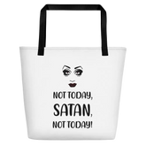 Not Today Satan Beach Bag