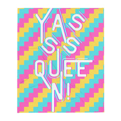Yasss Queen Throw Blanket