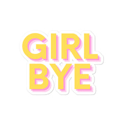 Girl Bye Bubble-Free Stickers