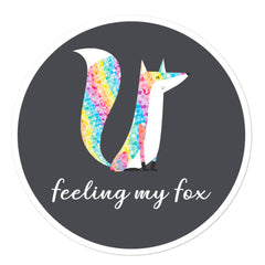 Feeling My Fox Bubble-Free Stickers