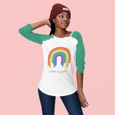 Love Is Love 3/4 Sleeve Raglan Shirt