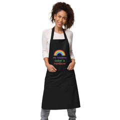 My Favorite Color Is Rainbow Organic Cotton Apron