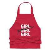 Girl Girl Girl Power Organic Cotton Apron
