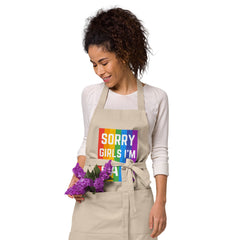 Sorry Girls I'm Gay! Organic Cotton Apron