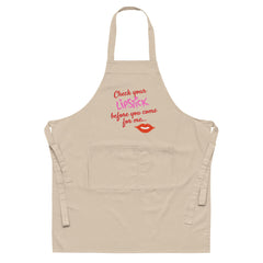 Check Your Lipstick Organic Cotton Apron