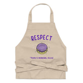 Respect People's Pronouns Please Organic Cotton Apron