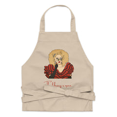 The Library Is Open (Rupaul) Organic Cotton Apron
