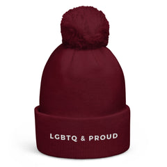 LGBTQ & Proud Pom Pom Beanie