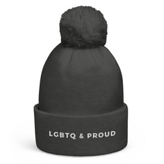 LGBTQ & Proud Pom Pom Beanie