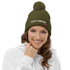 Gay Pride Pom Pom Beanie