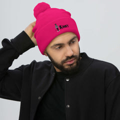Kinky Pom-Pom Beanie