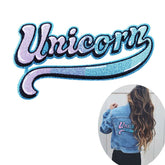 Unicorn Iron On Embroidered Patch