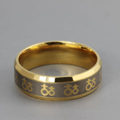 Lesbian Love Symbol Golden Ring
