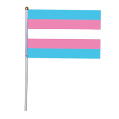100 x Hand-Held Transgender Pride Flags