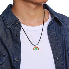 Rainbow Pendant Necklace