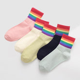 Cute Coloured Rainbow Socks